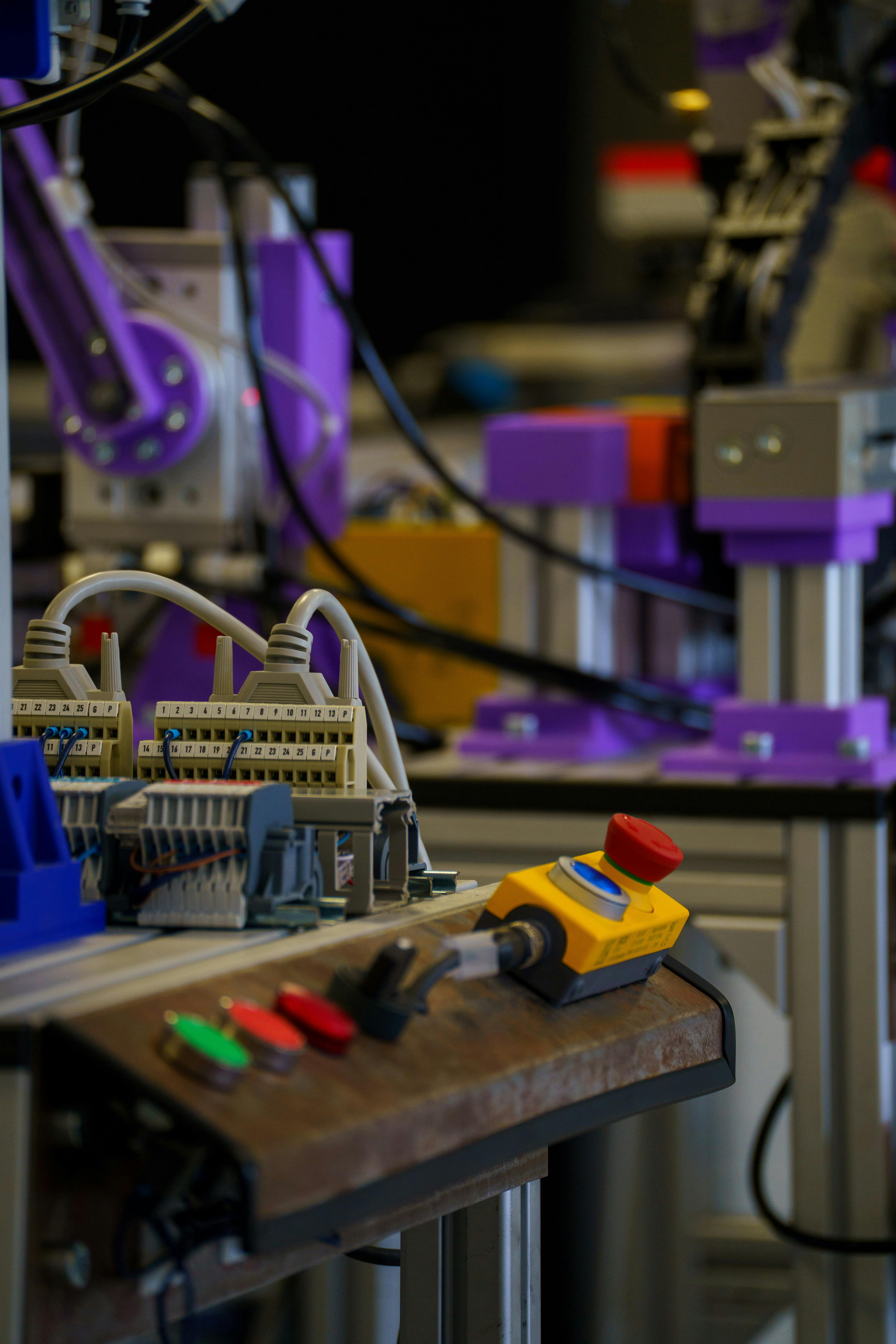 Automation components including control hardware and wiring