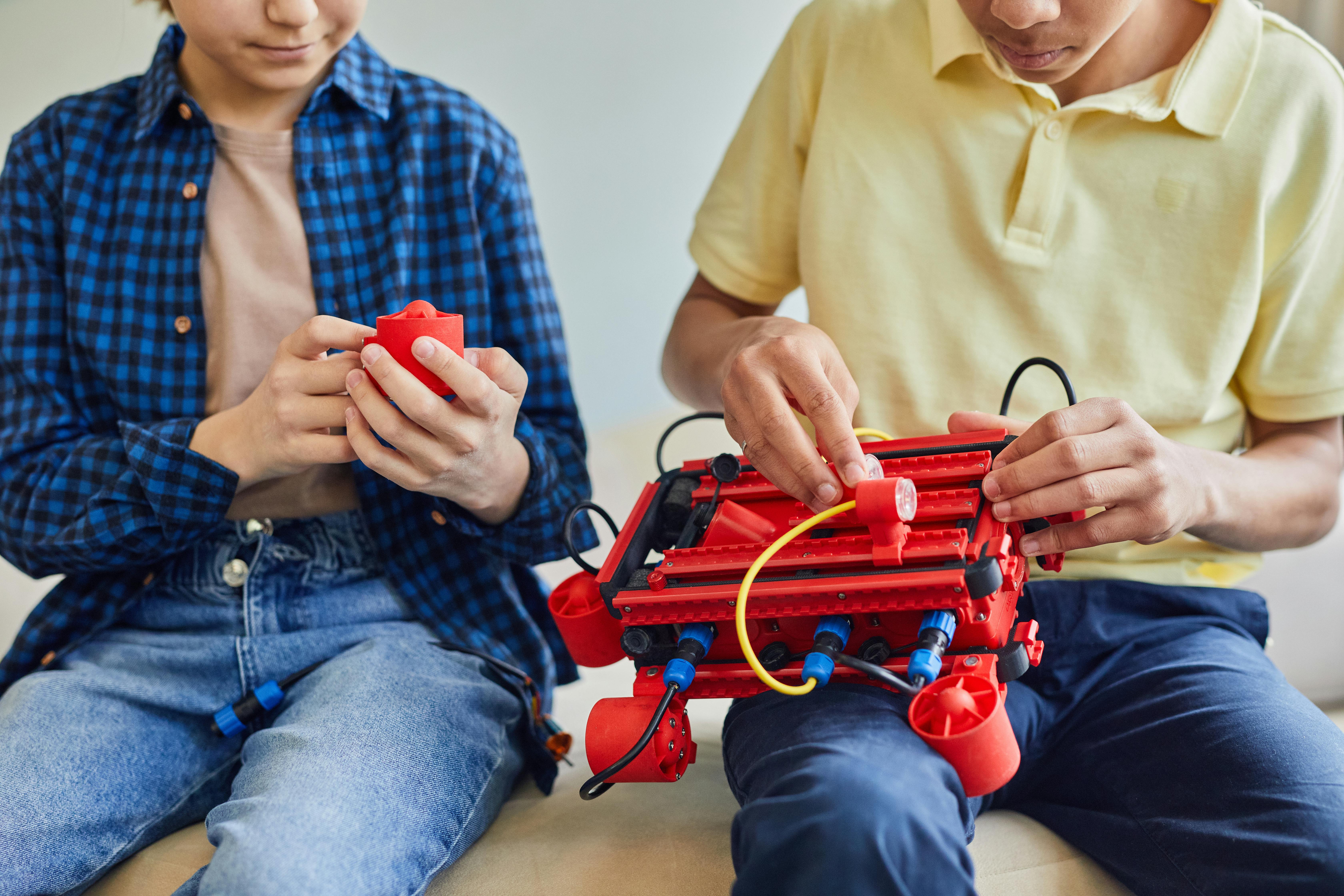 IoT devices, sensors, and STEM robotics models